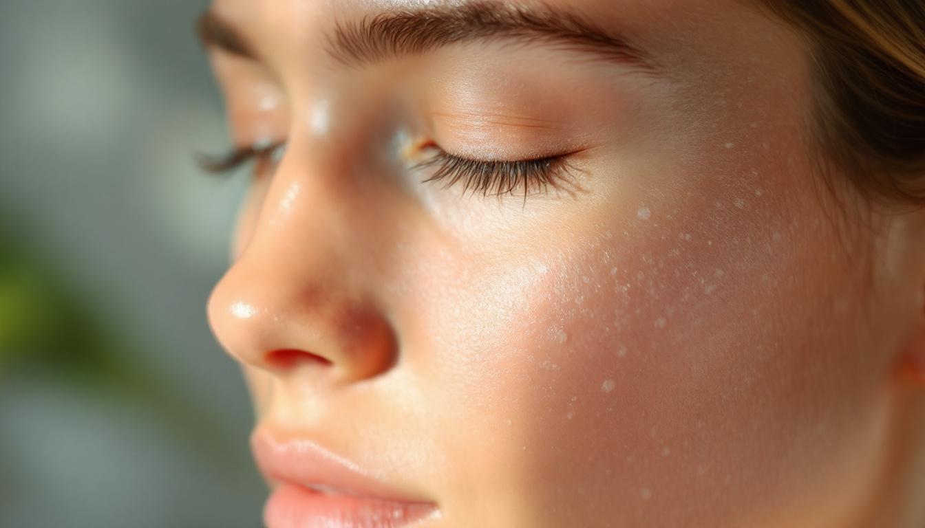 A photograph of a close-up of a person's smooth